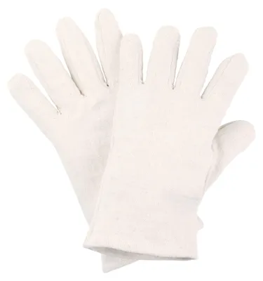 Produktbild von NITRAS Baumwoll-Jersey-Handschuhe, naturfarben Baumwoll-Jersey, Größe 8 | Packung (12 Paare)