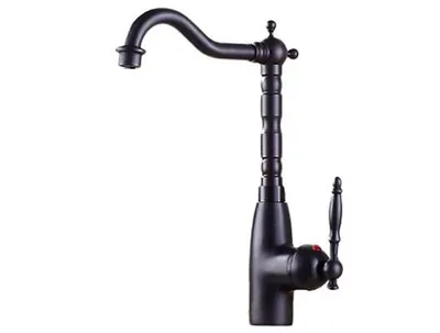 Immagine prodotto di Miscelatore per lavabo KRAN in stile retrò NERO FAREA