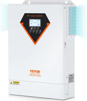 Image de onduleur solaire hybride 2 en 1 5500W Solar Inverter 11000VA Pur sinus MPPT écran LCD 3 modes de charge (charge solaire, charge secteur, charge hybride) & 4 modes de sortie (UTL, SOL, SBU, SUB)