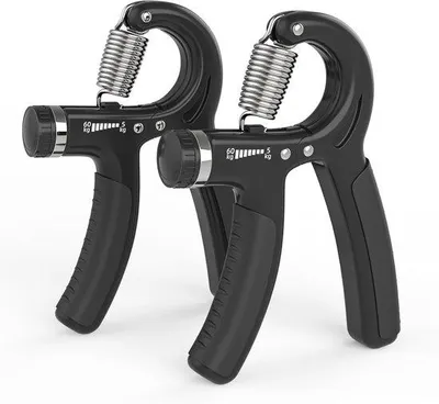 Produktbild von Famanu Handgriffverstärker für Krafttraining - 5-60kg, Anti-Rutsch Handtrainer mit Zähler