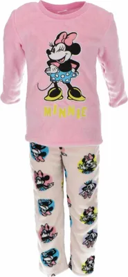 Produktbild von Minnie Mouse Korallen-Fleece Pyjama Schlafanzug für Kinder 98/104 cm