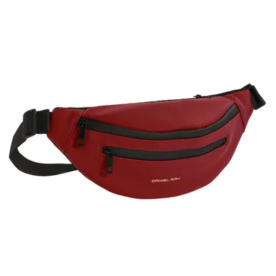 Produktbild von Daniel Ray Gürteltasche Bauchtasche Mobiele Polyurethanin matter Optik - Hüfttasche mit verstellbarem Bund in China Red