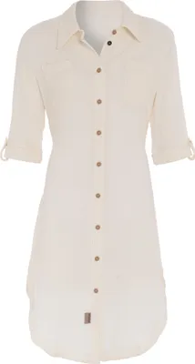 Produktbild von Knit Factory Kim Blusenkleid - Beige - L - 100% Baumwolle