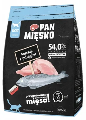 Zdjęcie produktu dla Pan Mięsko sucha karma dla kota Kurczak z pstrągiem S 400g