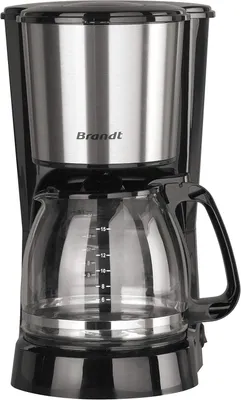 Produktbild von Brandt CAF815X, Filterkaffeemaschine, 1,5 l, Gemahlener Kaffee, 800 W, Schwarz, Edelstahl