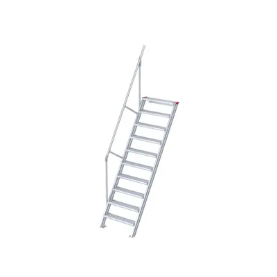 Produktbild von Euroline 510 Treppe 60° 1000mm Stufenbreite 10 Stufen Alu gerieft