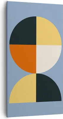 Produktbild von Bild auf Leinwand - Leinwandbild - Einteilig - Stück Geometrisch Rad - 55x100cm - Wand Bild - Wanddeko - Wandbilder - Leinwanddruck - Bilder - Wanddekoration - Leinwand bilder - PA55x100-4771