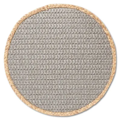 Produktbild von ZELLER PRESENT Tischset Natur Papier-Mix Ø38cm grau