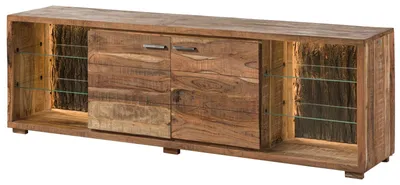 Produktbild von MASSIVMOEBEL24.DE TV-Board Akazie 200x40x63 natur lackiert BARK #113