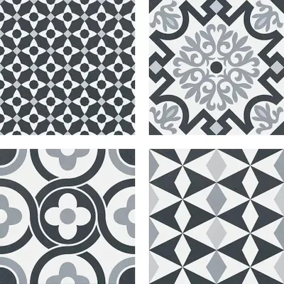 Produktbild von VINTAGE BLACK 16.5 x 16.5 Feinsteinzeug Wand- und Bodenfliese