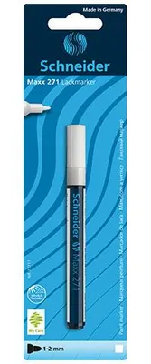 Produktbild von Schneider Lackmarker Maxx 271 weiss, Blisterkarte mit 1 Stück