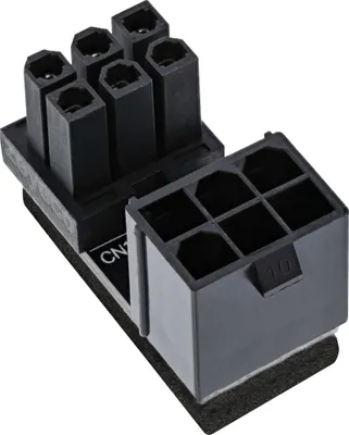 Produktbild von InLine Stromadapter intern, 180° ATX 6pol Stecker / Buchse (gedreht), Schwarz, 20 mm, 15 mm, 10 g, 160 mm, 85 mm