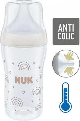 Image de NUK Perfect Match Temperature Control biberon en verre 230 ml
