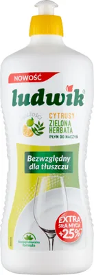 Produktbild von Ludwik Reinigungsmittel Zitronenduft & Grüner Tee, 900 ml – Frischer Duft für Ihre Sauberkeit