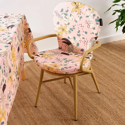 Image de Coussin de chaise d'extérieur avec dossier, 48x42 cm, imperméable