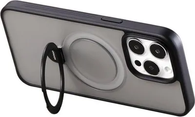 Image de JOYROOM Dėklas Joyroom JR-BP004 Magnetinis apsauginis telefono dėklas su laikikliu Apple iPhone 15 juodas