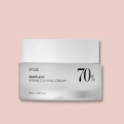 Obrázok produktu pre ANUA Heartleaf 70% Intense Calming Cream intenzívny upokojujúci krém 50 ml