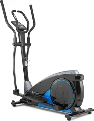 Produktbild von Hop-sport Elektromagnetický eliptický trenažér Blaze modrý, systém odporu 17,5 kg