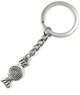 Image de Onwomania Bonbons Friandises Porte-clés métal porte-bonheur en boîte cadeau alu, idéal pour offrir en cadeau