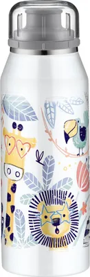 Image de alfi KIDS ISO BOTTLE Trinkflasche crazy jungle – Vorteilsset mit Reinigungsbürste CLEAN FIX 30 cm | HAN 5677201035 | EAN 4002458491269