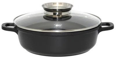 Produktbild von ELO Alucast Servierpfanne Aluguss antihaftbeschichtet Induktion Schwarz 32cm