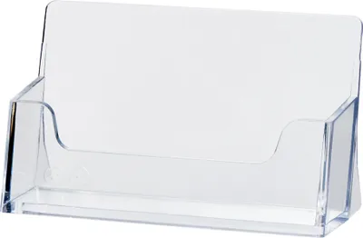 Produktbild von helit Visitenkarten Aufsteller Kunststoff transparent für ca. 50 Visitenkarten