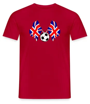 Produktbild von Spreadshirt England Flaggen | England Fußball Männer T-Shirt, XL, Rot