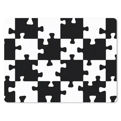 Produktbild von MuchoWow® Mauspad Mousepad Puzzle - Schach - Muster 23x19 cm - Mousepads - Maus Mat - Pad - Mausunterlage - Schreibtischunterlage - Mauspad