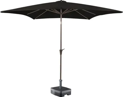 Produktbild von Kopu® Altea Sonnenschirm quadratisch 230x230 cm mit Windabweiser - Schwarz