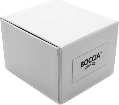 Produktbild von Boccia Titanium 3625-05 Uhr Herrenuhr Lederarmband Datum schwarz