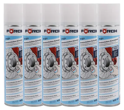 Produktbild von 6x Förch P321 Bremsscheiben-Schutzspray 400ml Konservierung von Bremsscheiben