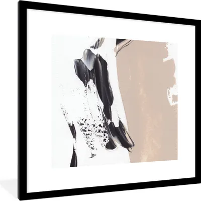 Produktbild von MuchoWow® Gerahmtes Poster Farbe - Design - Abstrakt 40x40 cm - Poster mit Schwarzem Bilderrahmen Wandposter Rahmen Foto Bilder - Poster - Plakat im Rahmen