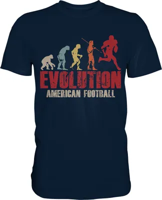 Produktbild von American Football Evolution T-Shirt – Navy / 5XL