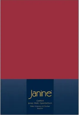 Produktbild von Janine Design Elastic-Jersey Spannbetttuch (für Box-Spring Betten) TOPPER 5001 Farbe granat Größe 150x200 cm