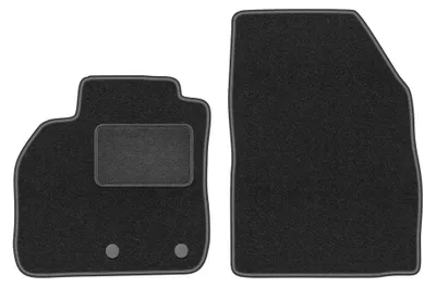 Image de Tapis avant en moquette pour Renault Scenic III 2009-2016 (monospace) – 2 pièces, gris graphite, sur mesure – Wielganizator LUX