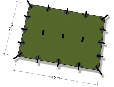 Produktbild von DD Hammocks DD Tarp M - coyote braun Regenschutz Zubehör