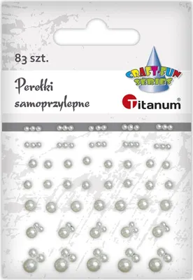 Zdjęcie produktu dla Perełki samoprzylepne perłowe mix rozmiarów Titanum