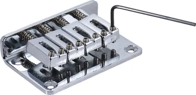 Image de Jeu de chevalet et cordier fixe à 4 cordes pour ukulélé électrique, argenté