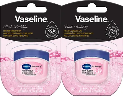 Produktbild von Vaseline Lip Therapy 7G Pink Bubbly | Pflegender Lippenbalsam für optimale Feuchtigkeit mit pinkfarbenen Blubberton | (Pink Bubbly (2er Pack)) #1