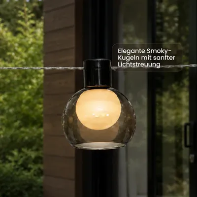 Produktbild von Star Trading Smoky, Leichte Dekorationskette, Transparent, Ambiente, IP44, 10 Glühbirne(n), LED