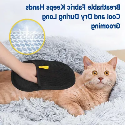 Doppelseitige Pflegehandschuhe für Haustiere - Set von 2