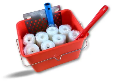 Productafbeelding van Complete Verfset - 3 Stuks met Emmer en Roller