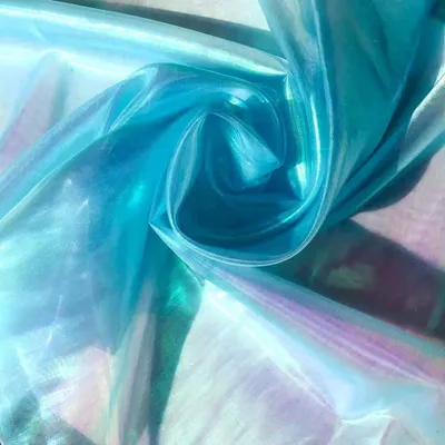 Satin-Stoff 150x100 cm, blau, Polyester, Dekostoff, Nähstoff