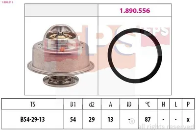 Produktbild von EPS Thermostat Kühlmittel 87°C für VOLVO 940 II Kombi (945) 940 Kombi (945) 240 Kombi (P245) 740 Kombi (745) 740 (744)