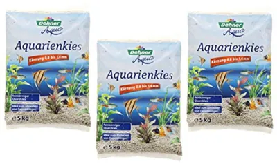 Obrázok produktu pre Dehner Aqua akvaristický piesok, zrnitost 0,8 – 1,6 mm, 3 x 5 kg (15 kg), biely