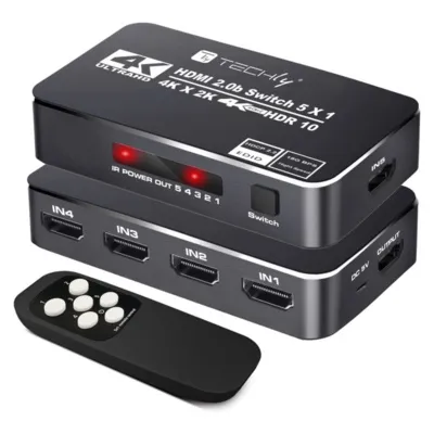 Obrázok produktu pre Techly IDATA HDMI2-4K5160B, HDMI, 2.0b, Micro-USB, Čierna, 60 Hz, 480i, 480p, 576i, 576p, 720p, 1080p