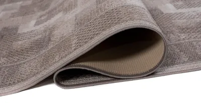 Obrázek produktu pro Podlahová rohož Tapiso, protiskluzová, moderní, šedá a béžová, vhodná do obývacího pokoje, rozměry 80 x 630 cm