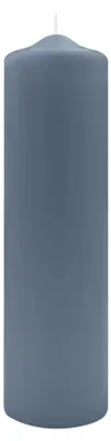 Produktbild von Spitzkopf Stumpen Kerzen Pacific Blue Blau/Grau 30 x Ø 8 cm, 6 Stück