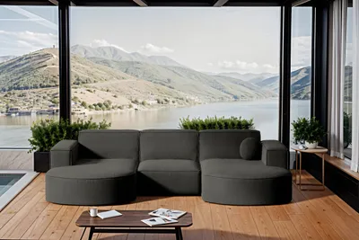 Produktbild von Kaiser Möbel Gartenmöbel Ecksofa,Couch ,Sofa U-Form Garten Modena Studio U Patio Grau