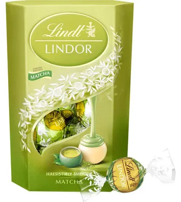 Produktbild von Lindt Lindor Matcha Pralinen 137g – Feine Schokoladenkugeln mit cremiger Matcha-Füllung